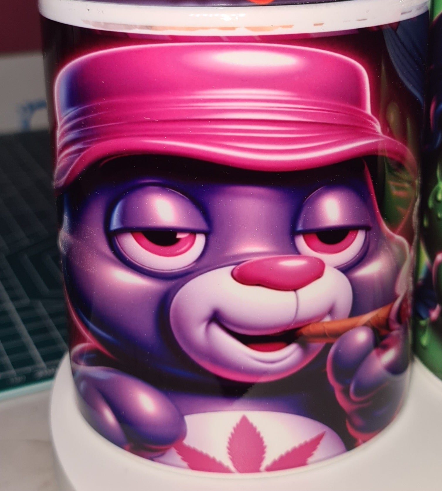 Purple Smokey Bear Mug – 11oz / 15oz