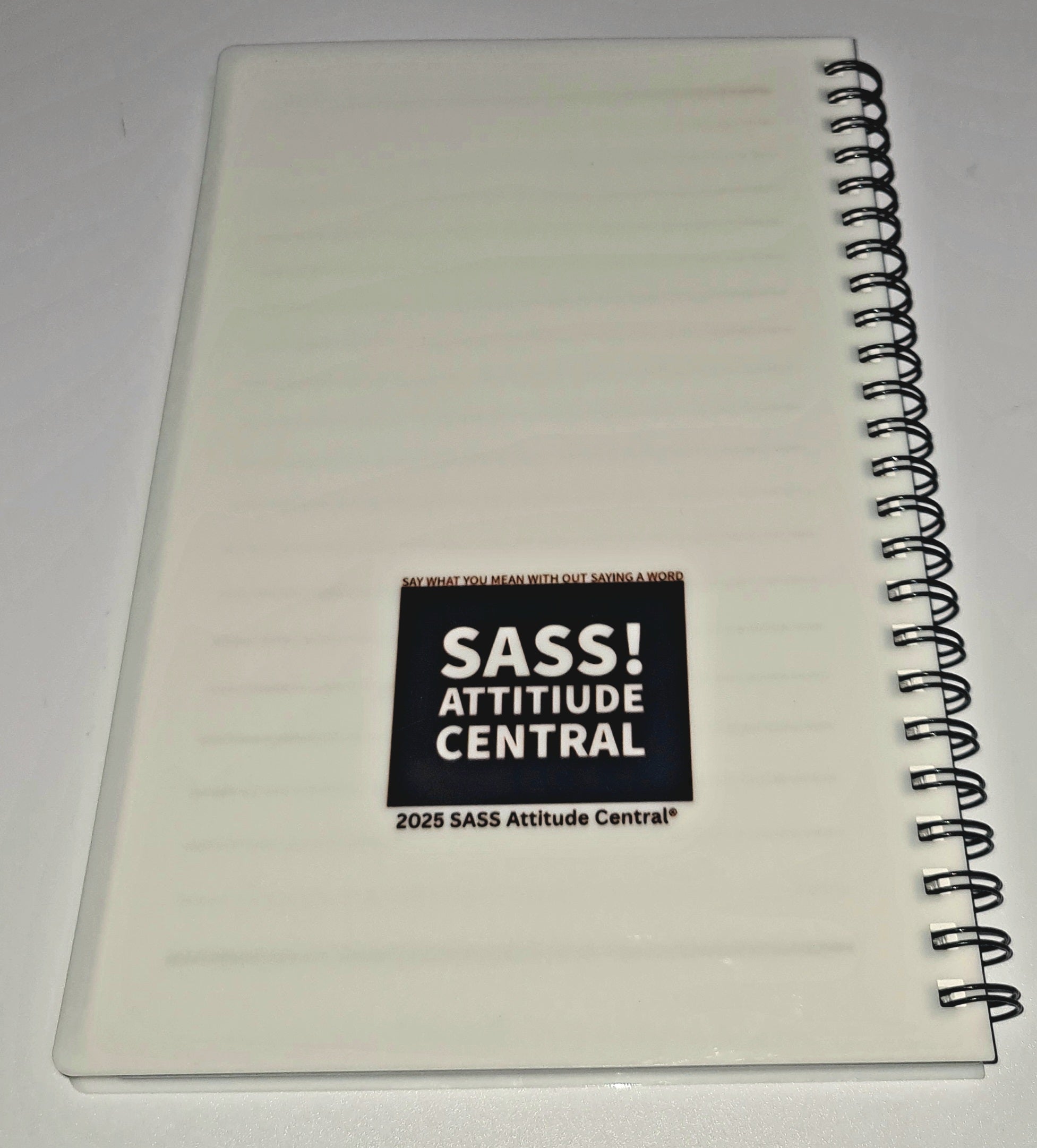 SASS Attitude Central A4 Lined Notepad