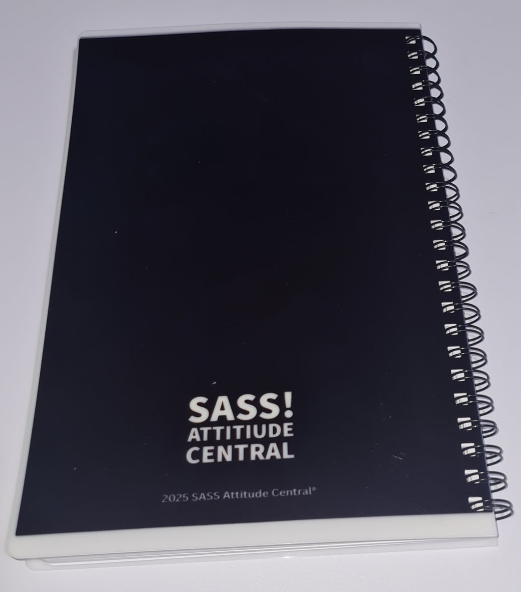 SASS Attitude Central A4 Lined Notepad