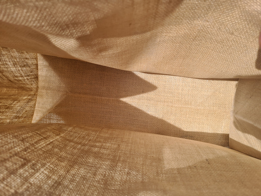 Melanin Kisses Jute Bag with Front Pocket