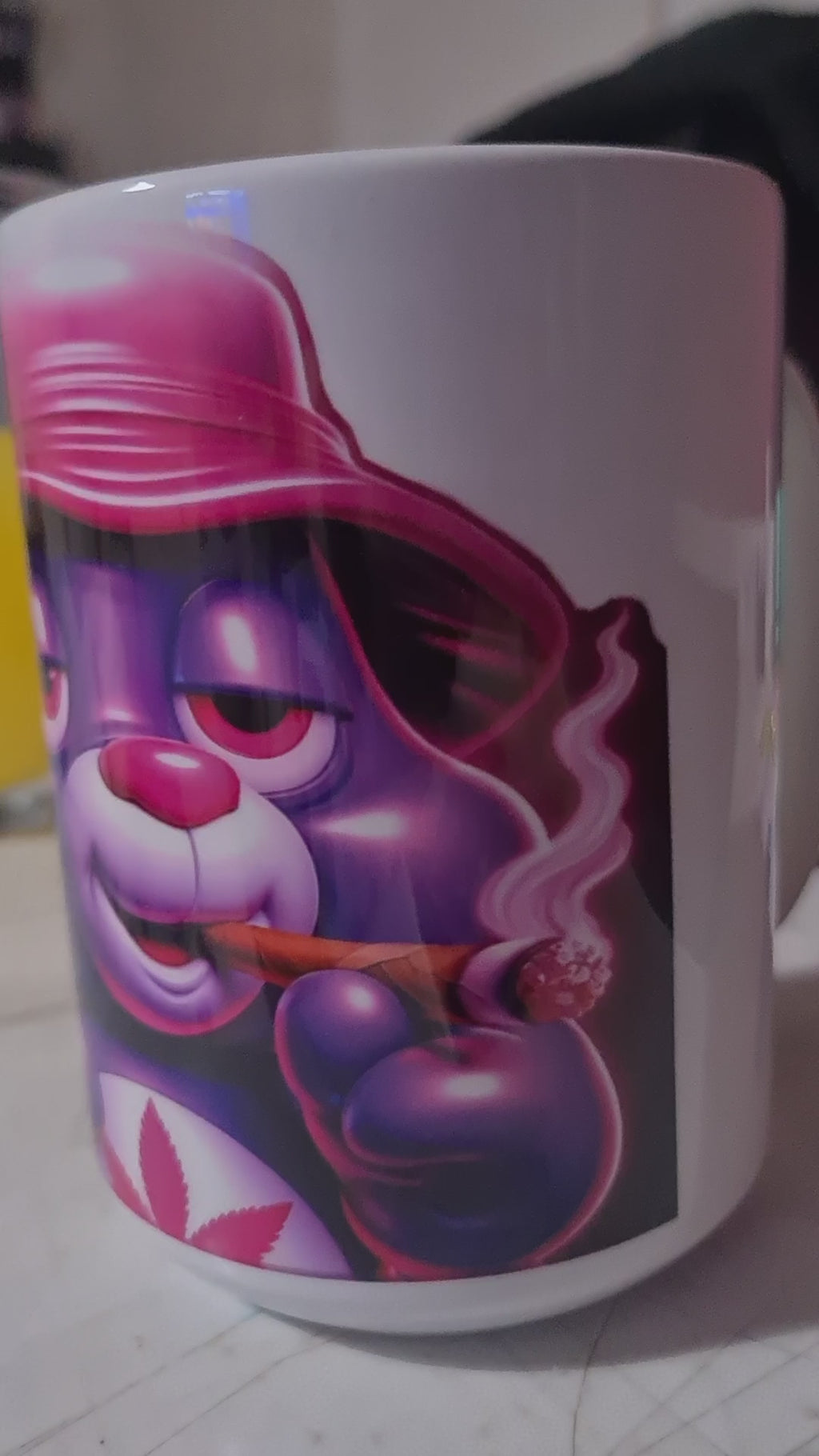 Purple Smokey Bear Mug – 11oz / 15oz